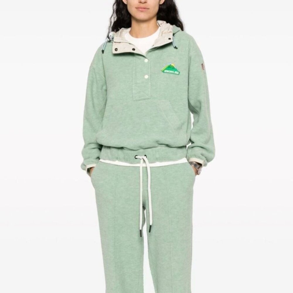 Moncler Grenoble Drawstring Fleece Hoodie S Small